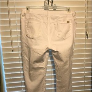 White Denim Capri Pants